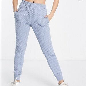 Threadbare maxwell quilted sweatpants in dusty blue- new with tag